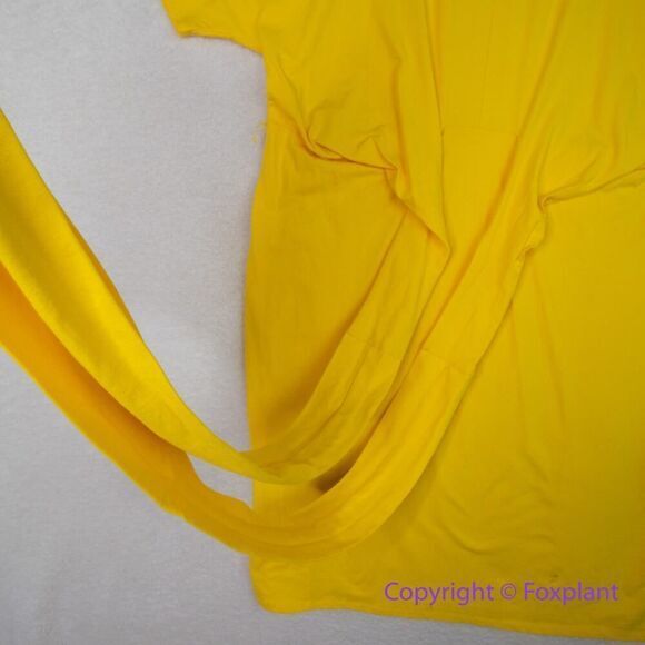 NEW Eloquii‎ yellow Cross Front Flutter Sleeve Dress, size 16 - Picture 6 of 16